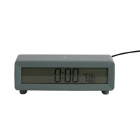 Budík Berlín LCD s nabíjačkou Karlsson KA6156GR, zelená